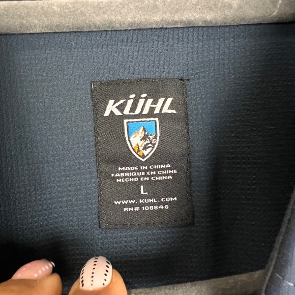 Kuhl Mens Button Down Shirt Short Sleeve Gray Outdoor‎ Hiking Casual large - Picture 8 of 10